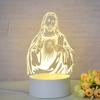 Customize Acrylic 3D Illusion LED Warm White Night Light for Living Room Kids Bedroom Decorative Lamp with USB Power