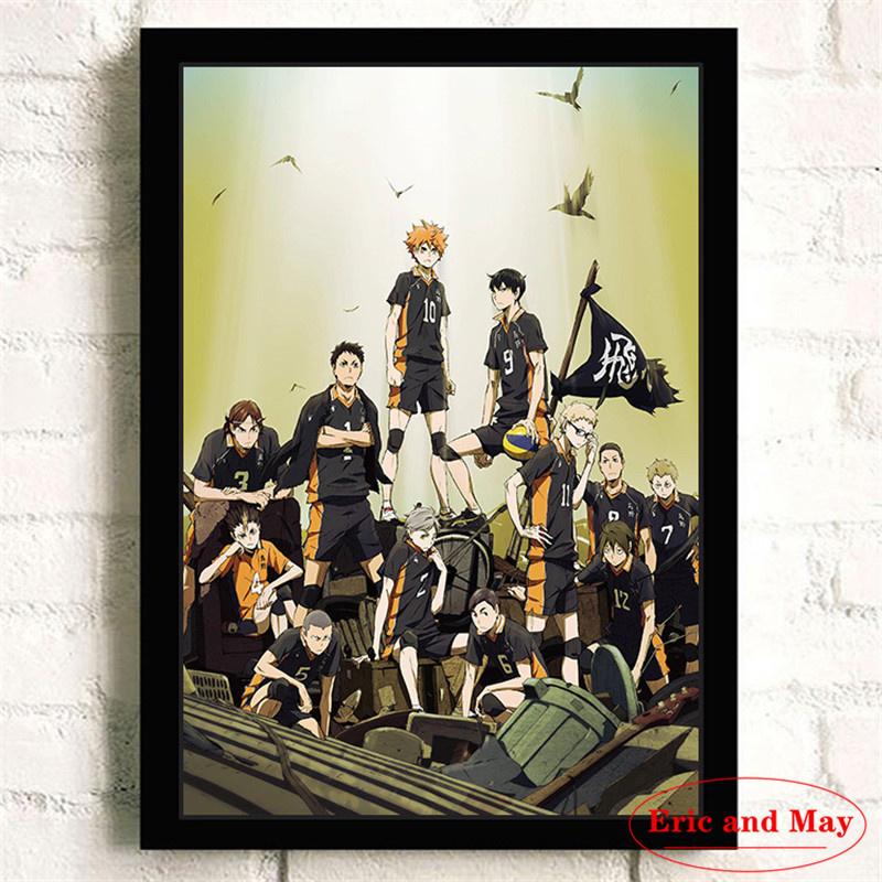 Japanese Sports Cartoon Anime Haikyuu Canvas Painting Posters and Prints Abstract Decorative Home Decor Cuadros