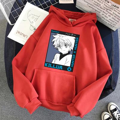 Anime HunterX Hunter Hoodies Samt Dicke Warme Pullover Wo Unisex Casual Kapuzen Studenten Streetwear Tops Lose Sweatshirt Hoodies
