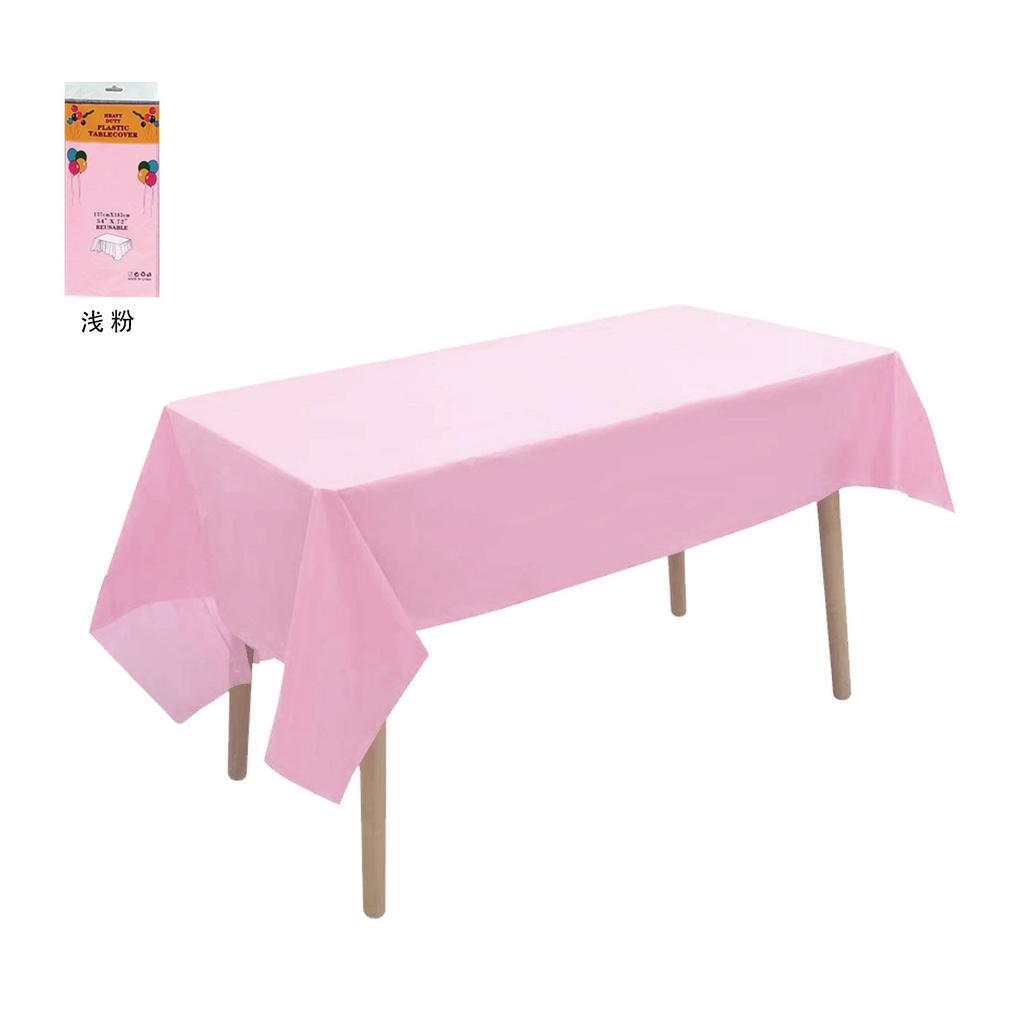 12 Colors Available Solid PEVA Anti-Wrinkle Disposable Rectangular Tablecloth, Suitable for Indoor And Outdoor Parties, Picnics, Birthdays, Weddings