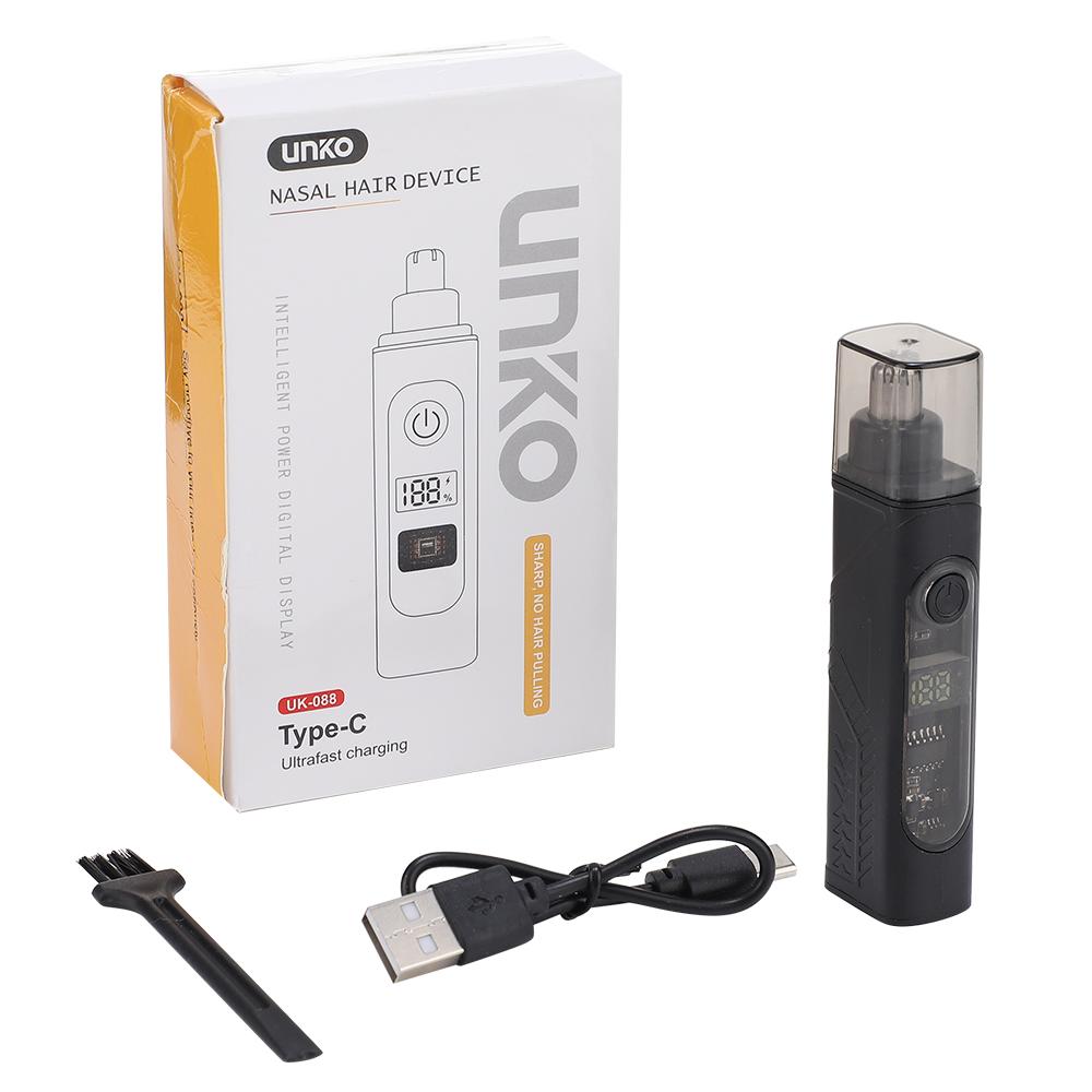 

Electric Mini Nose Hair Trimmer Painless Clipper Nose Ears Facial Hair Shaving Portable Trimmer For Men Women Wet Dry Haircut чёрный