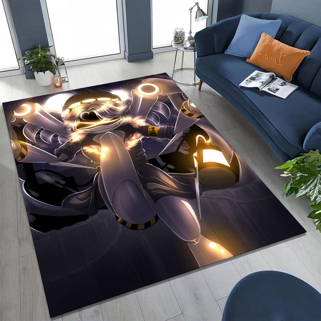 Cartoon Murder Drones Uzi Robot Art Rug for Bedroom Living Room Sofa Home Doormat Decor,Large Kids Play Non-slip Floor Mat