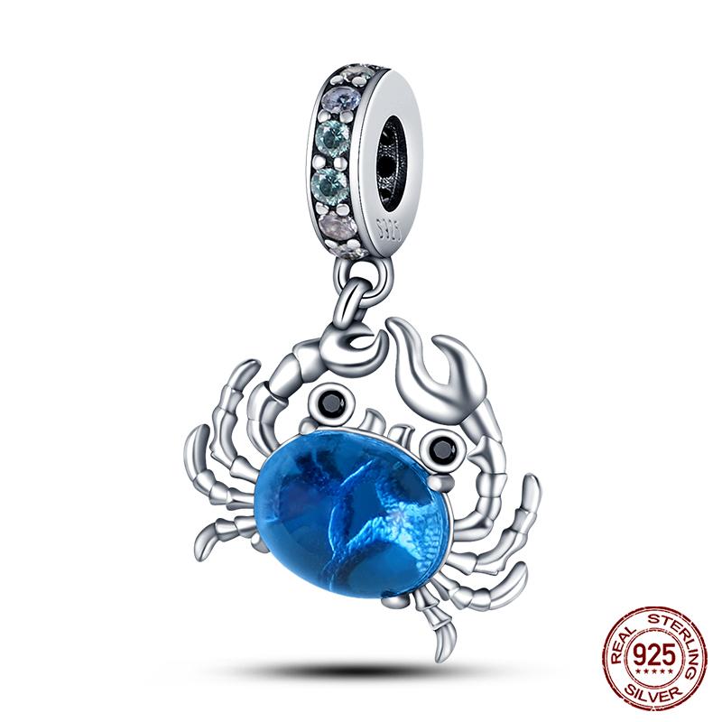 Original 925 Prata Esterlina Cor Mágica Camaleão Luminoso Série Charme Contas Adequado Ajuste Pulseira DIY Jóias Presentes