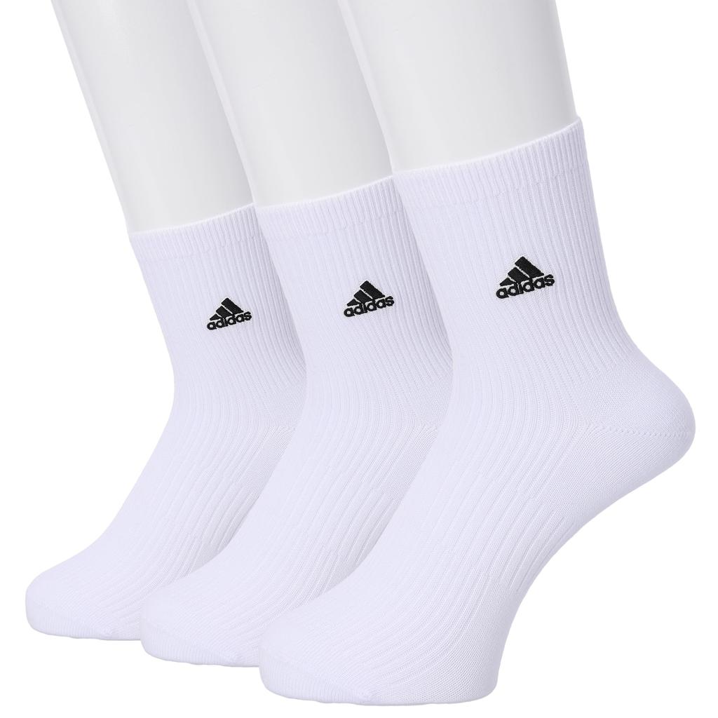 Fukusuke Fukuske Sports Ribbed Embroidered Socks for School Set Socks, Half-Length Students, 3-Pair