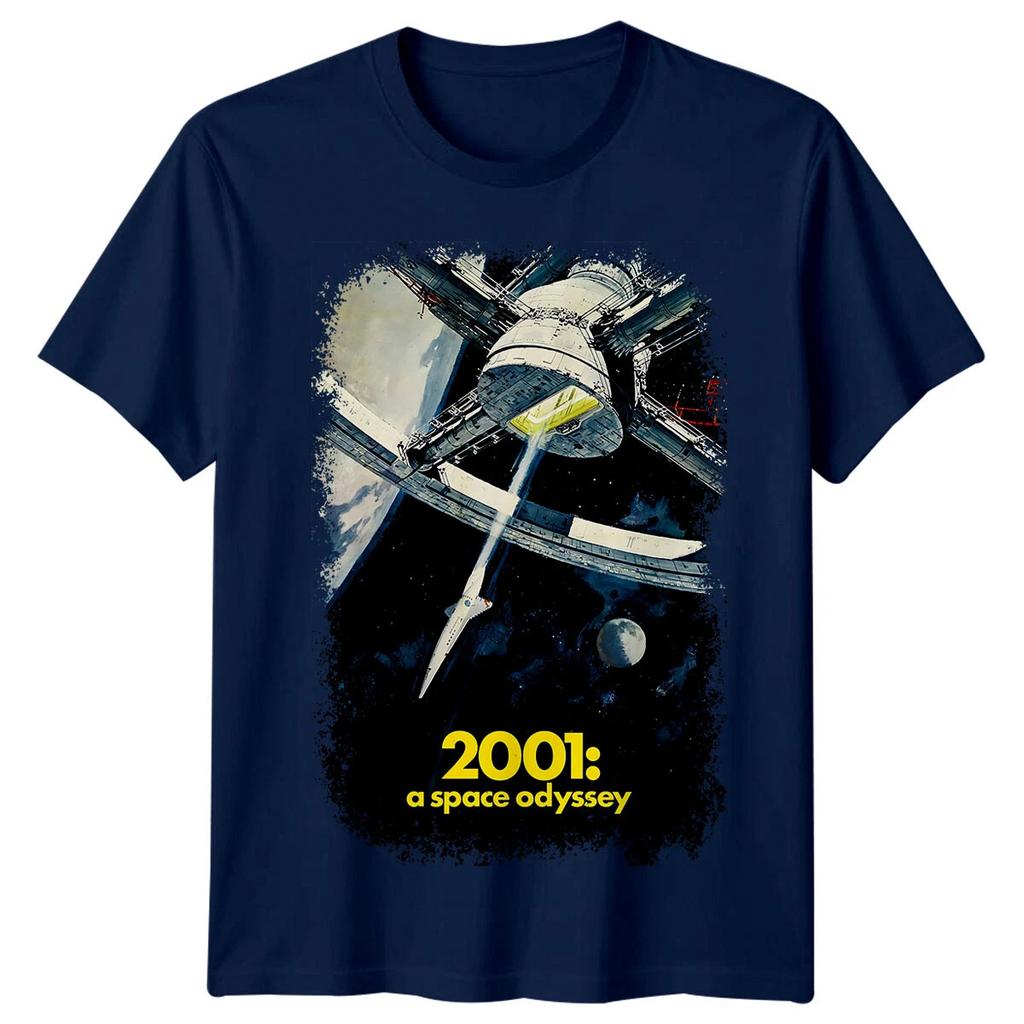 A Space Odyssey TShirt Unisex Summer Classic Stanley Kubrick SciFi Epic Retro Space Graphic Short Sleeve Streetwear Fan Tee