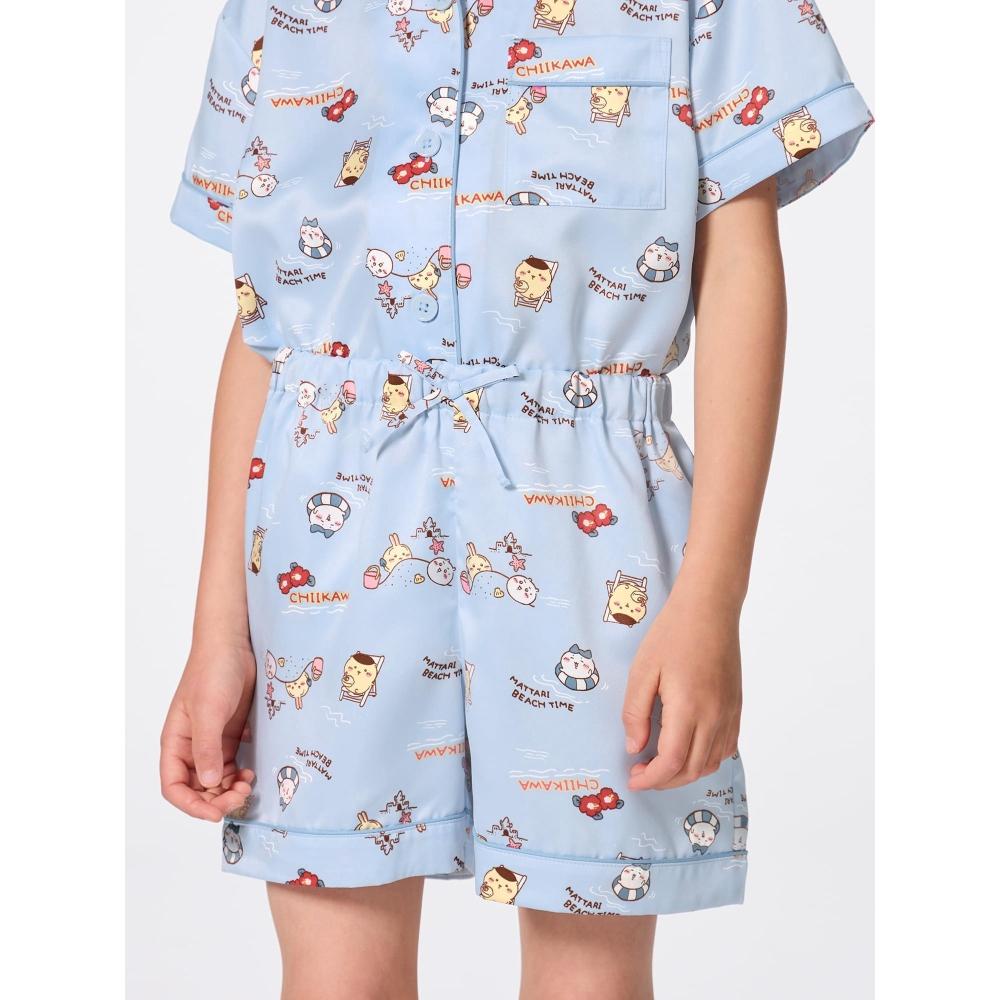 Gu By Uniqlo Kids  Unisex  Satin Pajamas Chiikawa