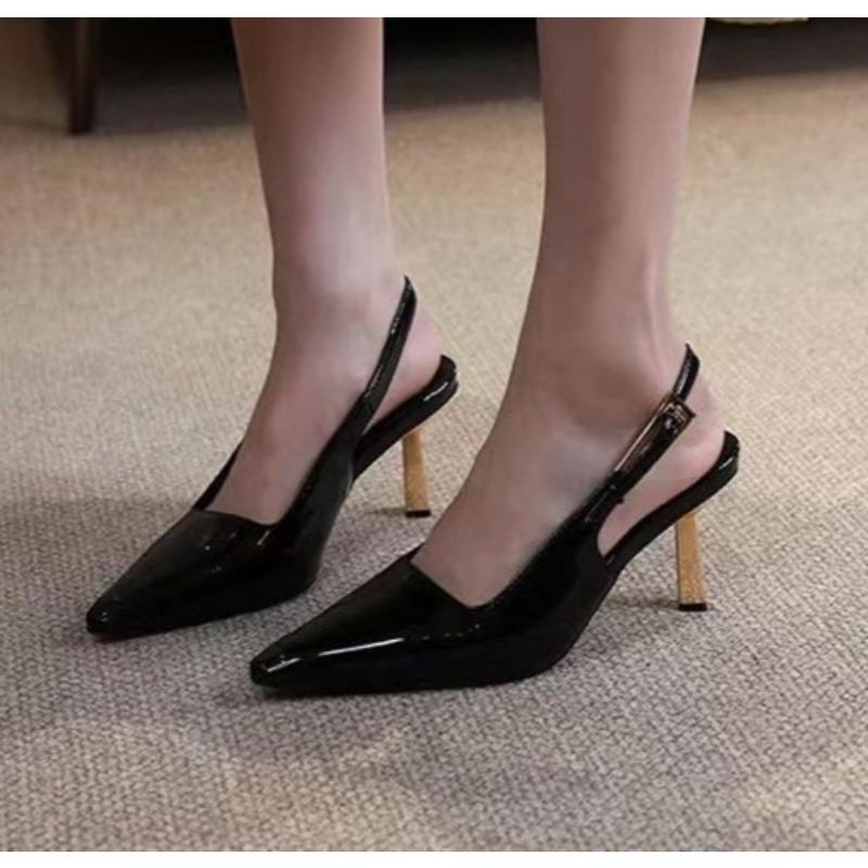 2026 Spring New Band Women Pumps Shoes Fashion Shallow Slip On Slingback Sandals Thin High Heel Dress Sexy Pumps Shoes