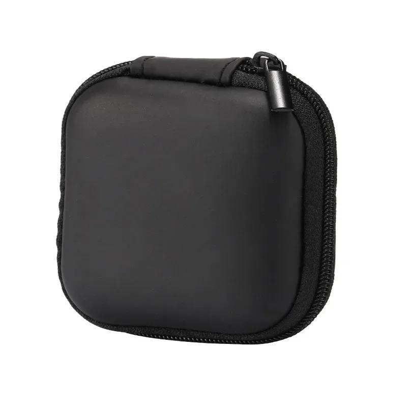 1ks Mini přenosná taška na sluchátka Peněženka na mince Sluchátka Pouzdro na USB kabel Pouzdro na přenášení Taška Taška na sluchátka Čtvercová úložná krabička
