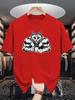 Unisex Crew Neck Tee Muscle Cat Coffee Graphic Print Soft Cotton Loose Breathable Short Sleeve Summer Casual Daily Street Wear Tops