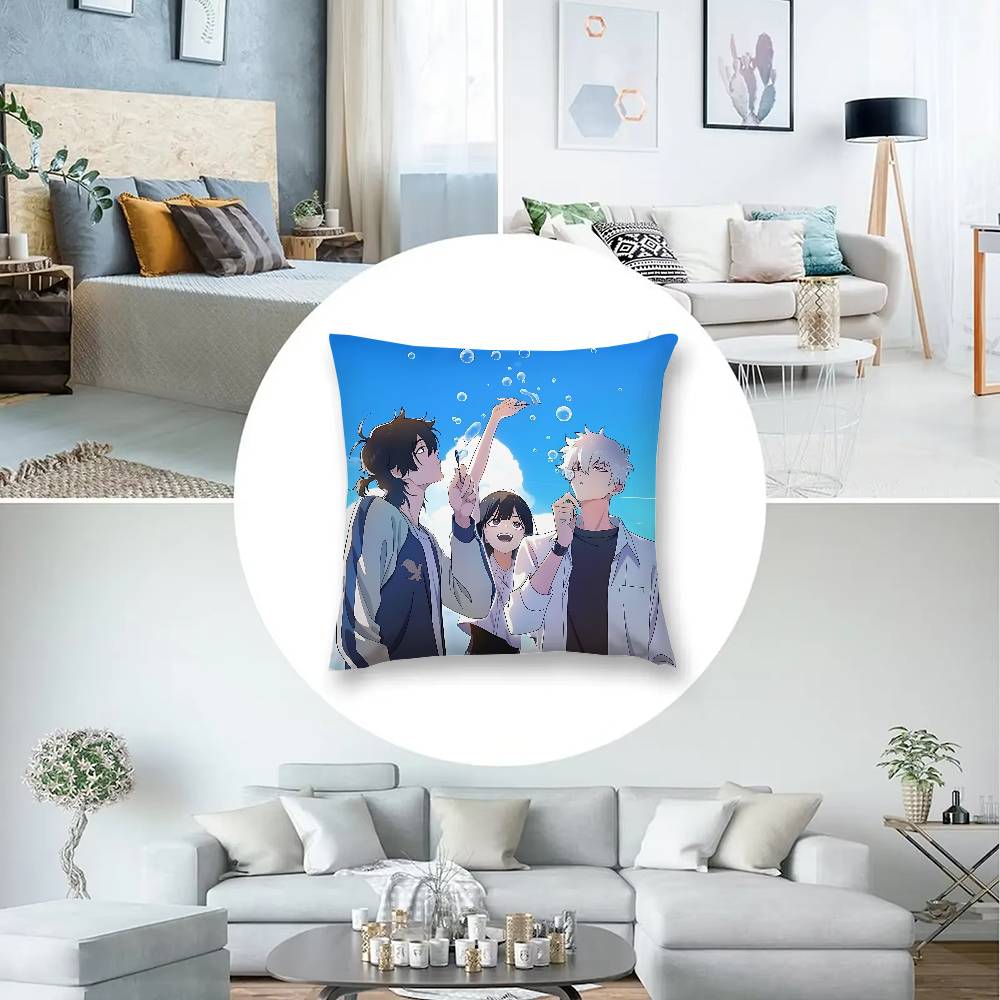 Anime Link Click Pillow Case Cushion Cover Soft Cute Throw Pillow Case For Car Sofa Pillowcase Polyester With Zipper