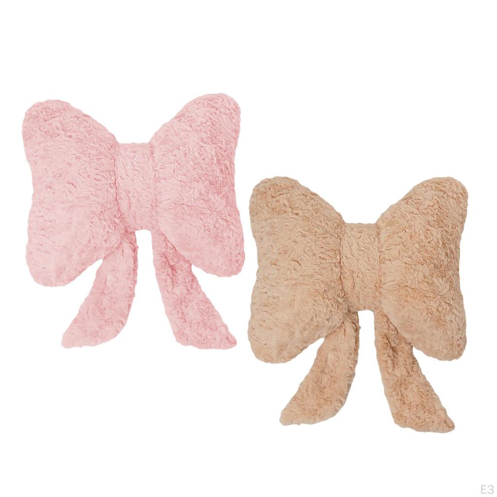 Bow Pillow Back Cushion Decorative Decoration Soft Sofa Throw for Bed Party Couch