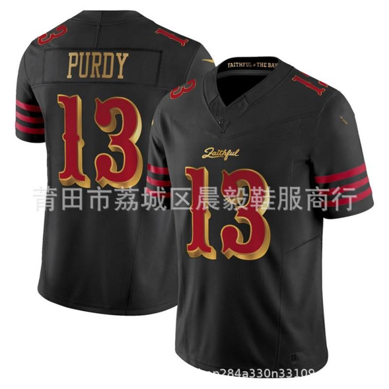 San Francisco 49ers NFL Camiseta de Fútbol Americano para Hombre Bordada Uniforme del Equipo Ropa para Día de Partido
