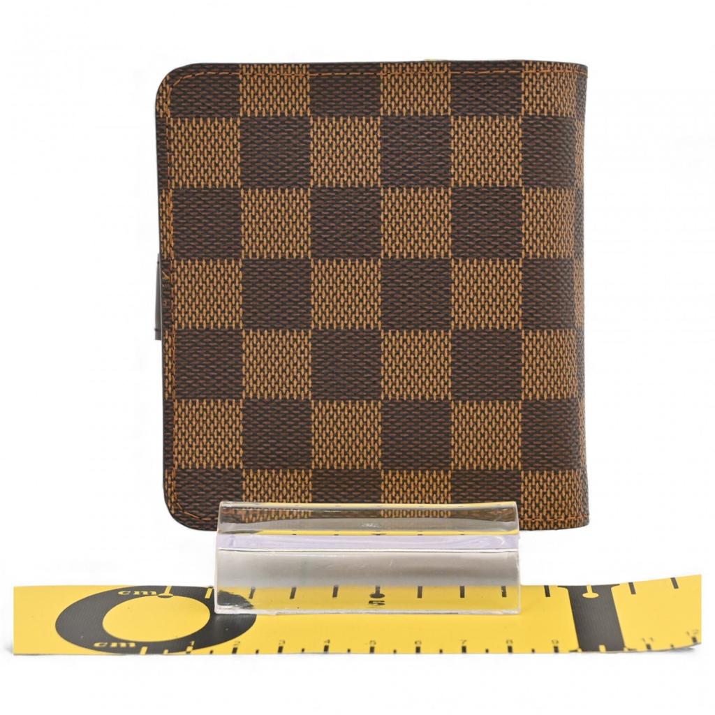 Auth LOUIS VUITTON Damier Compact Zip Bifold Wallet Lv5834rj