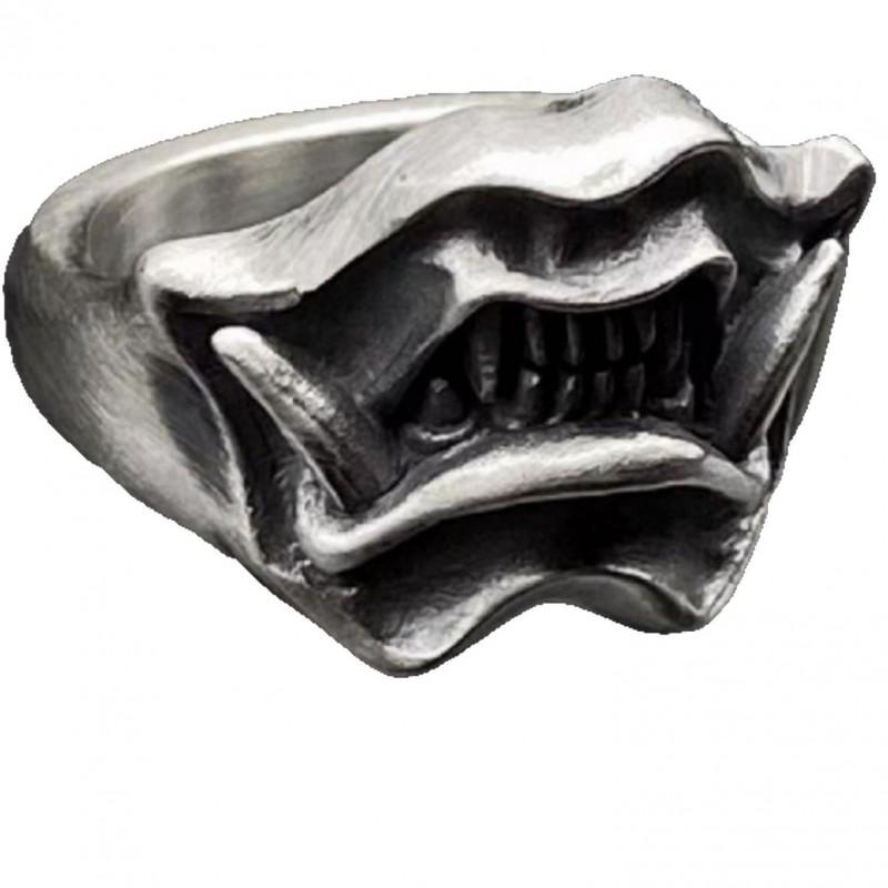Adjustable Open Finger Ring Men Women Punk Hip Hop Style Plated Cartoon Expression Design