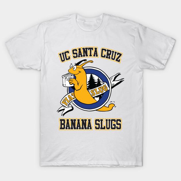 

Men Black Print T-shirt Ucsc - Banana Slugs No-Cut Transfer Paper Print Cotton Tshirt S білий