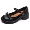 Fashion 2025 New Style Women Pumps Mary Janes Shoes Fashion Elegant Chunky Platform High Heels Women Shoes Bow Ankle Buckle Party Shoes