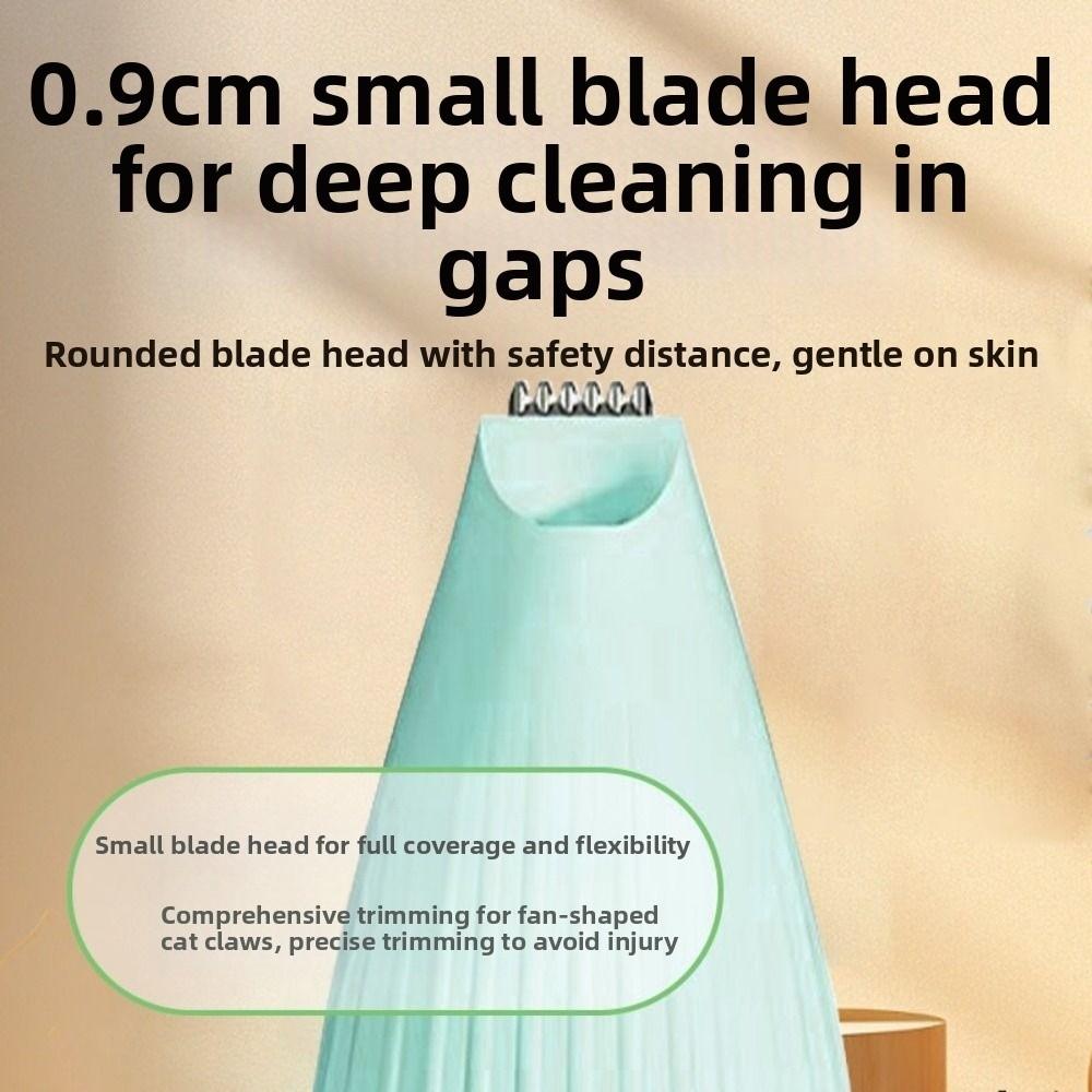 Portable Pet Electric Hair Trimmer USB Rechargeable Waterproof Pet Paw Hair Clipper with LED with Clean Brush Pet Foot Trimmer