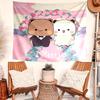 Personalized Bubu Dudu Background Tapestry,Custom Name Birthday Party,Multifunctional Wall Decoration for Home Decor,Various Occasions