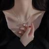 Summer Sparkling Zirconia Necklace – Elegant Clavicle Chain with Light Luxury Design, Sweet and Versatile for Women