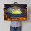 Stadium of Light Blechposter Benutzerdefinierte Wandkunst Retro Vintage Metallschilder für Fan-Zimmer Bürodekoration Gaming-Schreibtischdekoration Zuhause