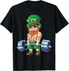 Leprechaun St Patricks Day Styrkelyft Marklyft Fitness Present Unisex T-shirt