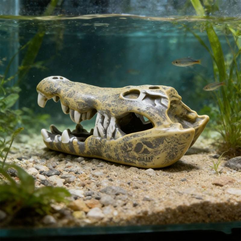 Retro Resins Sculpture Aquarium Ornament for Fish Shrimp Hiding Breeding Fish Tanks Aesthetic Landscape Decoration Gift