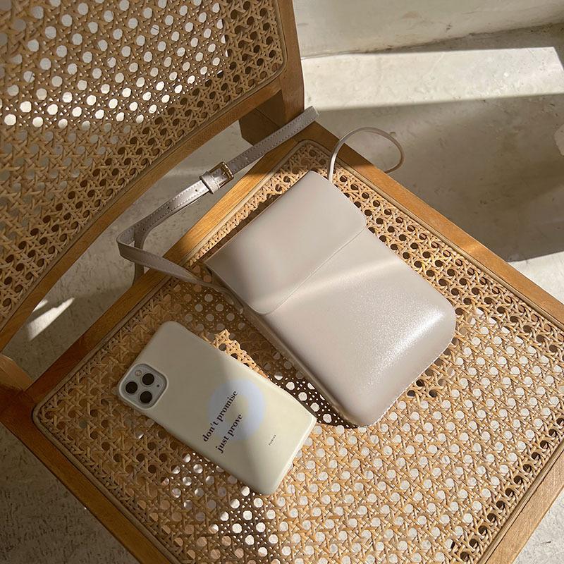 Loose Change Phone Bag Simple Box Bag Retro Men's and Women's Quality Crossbody Bag