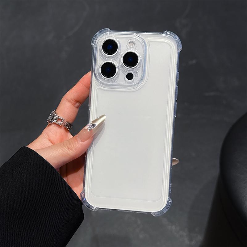 Clear Shock Proof Phone Case for iPhone 17 Air 16 15 14 11 12 13 Pro Max 16 15 Plus Soft Silicone Cover Transparent Coque