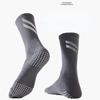 1 Pair Cycling Socks Mid Tube Men Four Seasons Sports Sweat Absorbing Night Light Reflective Road Bike Socks Anti Slip Adhesive
