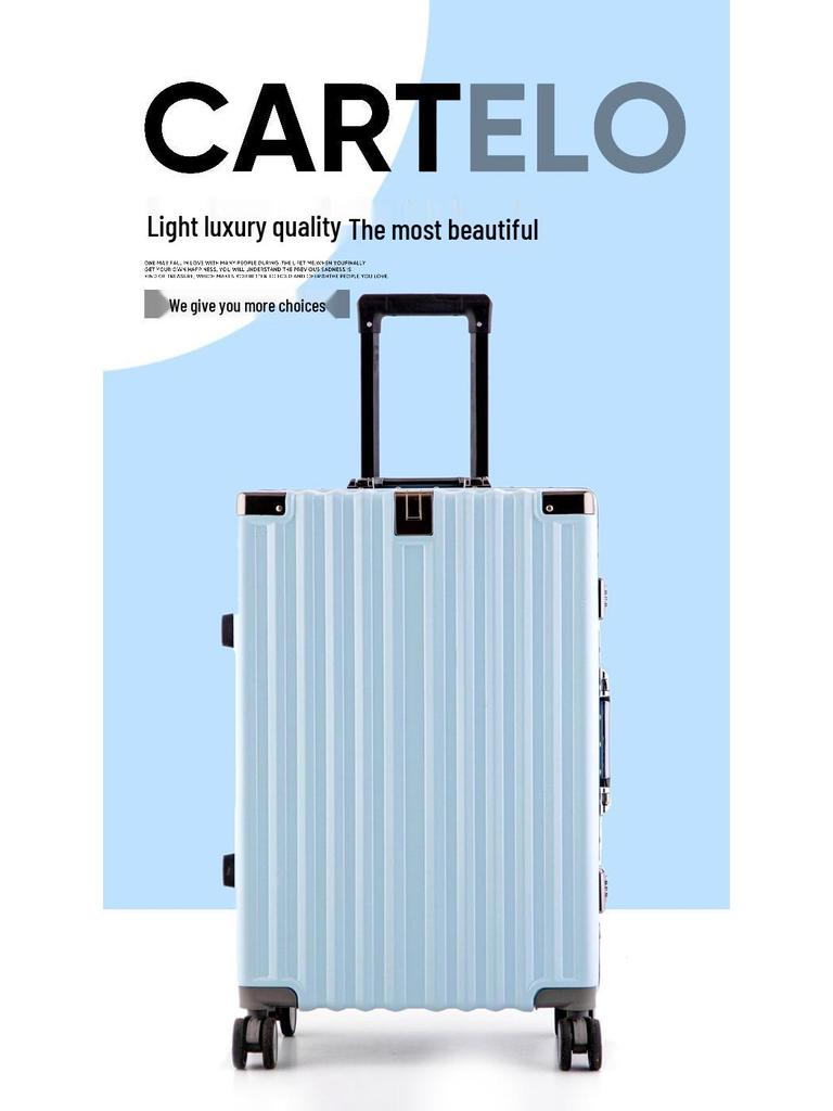 Großvolumiger geräuscharmer Spinner Aluminiumkoffer - 24" sturzsichere Reisetasche, 20" Handgepäck