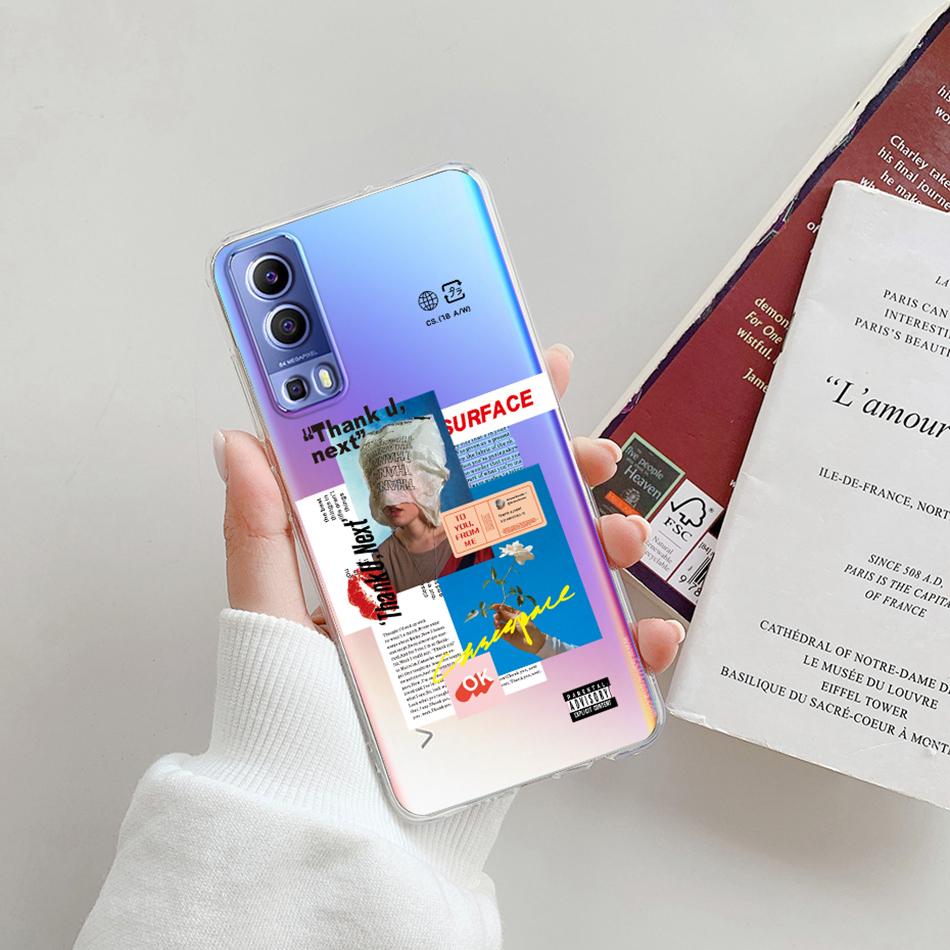For Vivo Y72 5G Case V2041 Silicone Soft Transparent TPU Phone Cover For Vivo Y52 vivoY72 Y 72 52 5G Case Funda Protective Coque