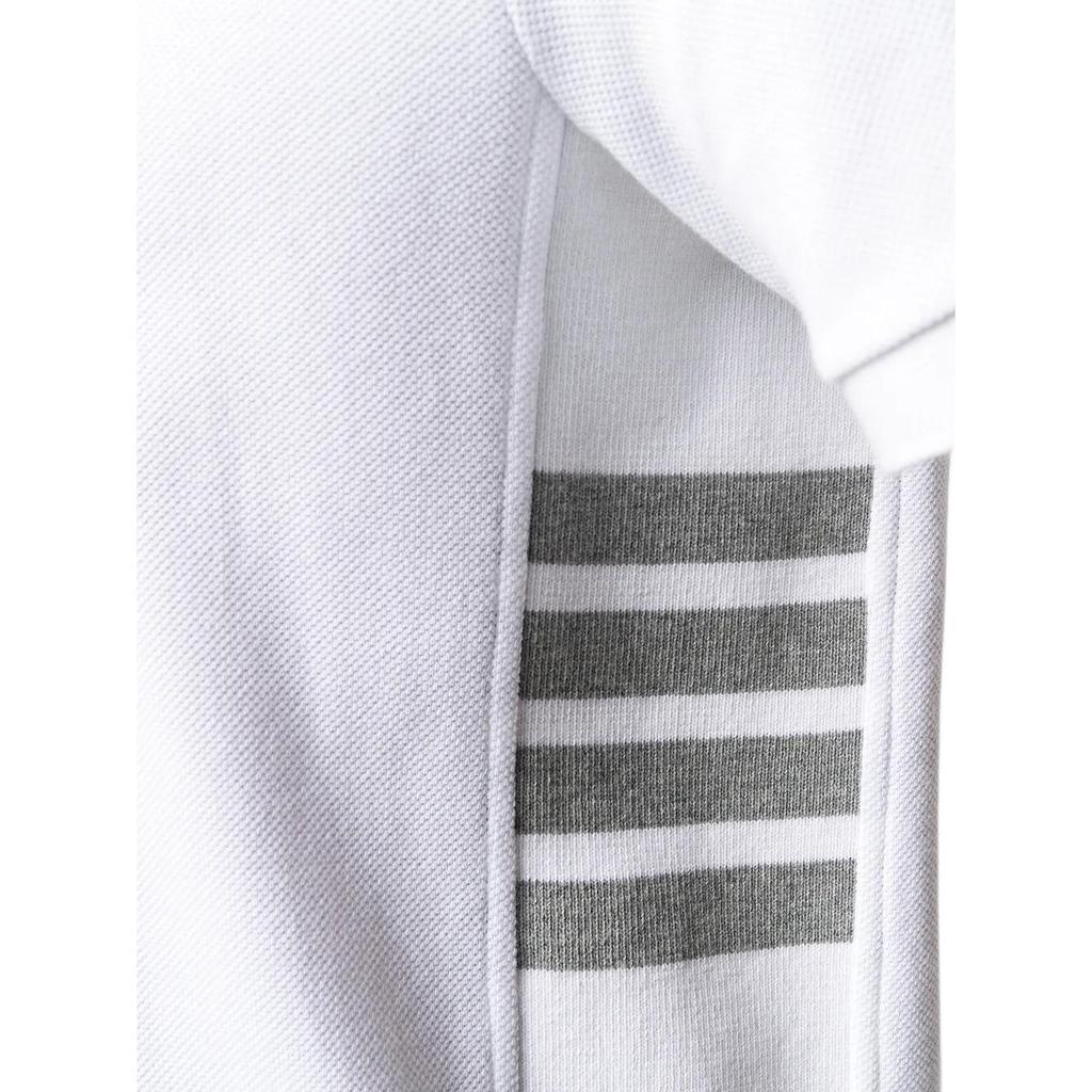 Thom Browne 4-Bar piqué polo shirt MJP110A-00050-100