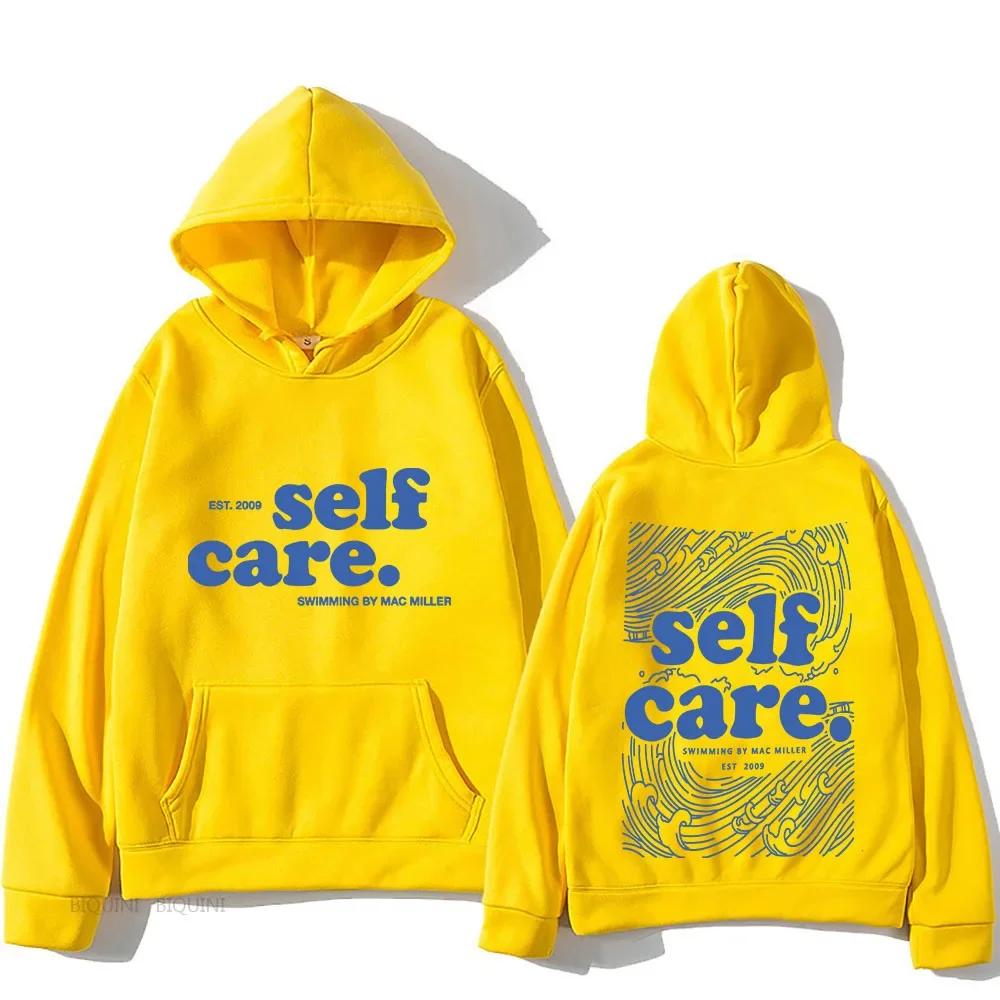 Heavy Mental Hoodie Macc Miller Self Care Sweatshirts Casual Men Long Sleeve Winter Spring Hooded Pullovers Hoodies
