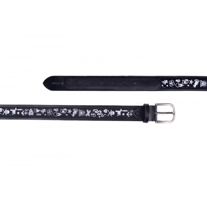 Cinelli 500PHYS PHYSIS MIKE GIANT ICON BLACK Black One Size Fits All BELT, Men's & WHT, & White,