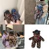 Adorable Leopard Print Teddy Bear Backpack For Children With Comfort Features