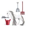 Farm Animal Horse Animal Model Can Comb Hair Horse Action Figure Ranch Horse Model Toys  Kids Toy