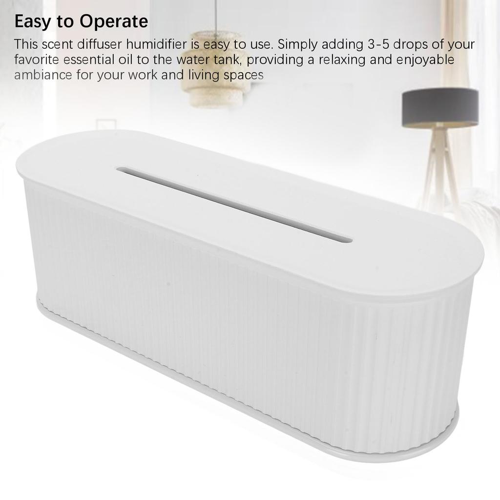 Scent Diffuser Desktop Humidifier Essential Oil Fragrance Machine for Bedroom Office 7 Colors Flame Timing Function
