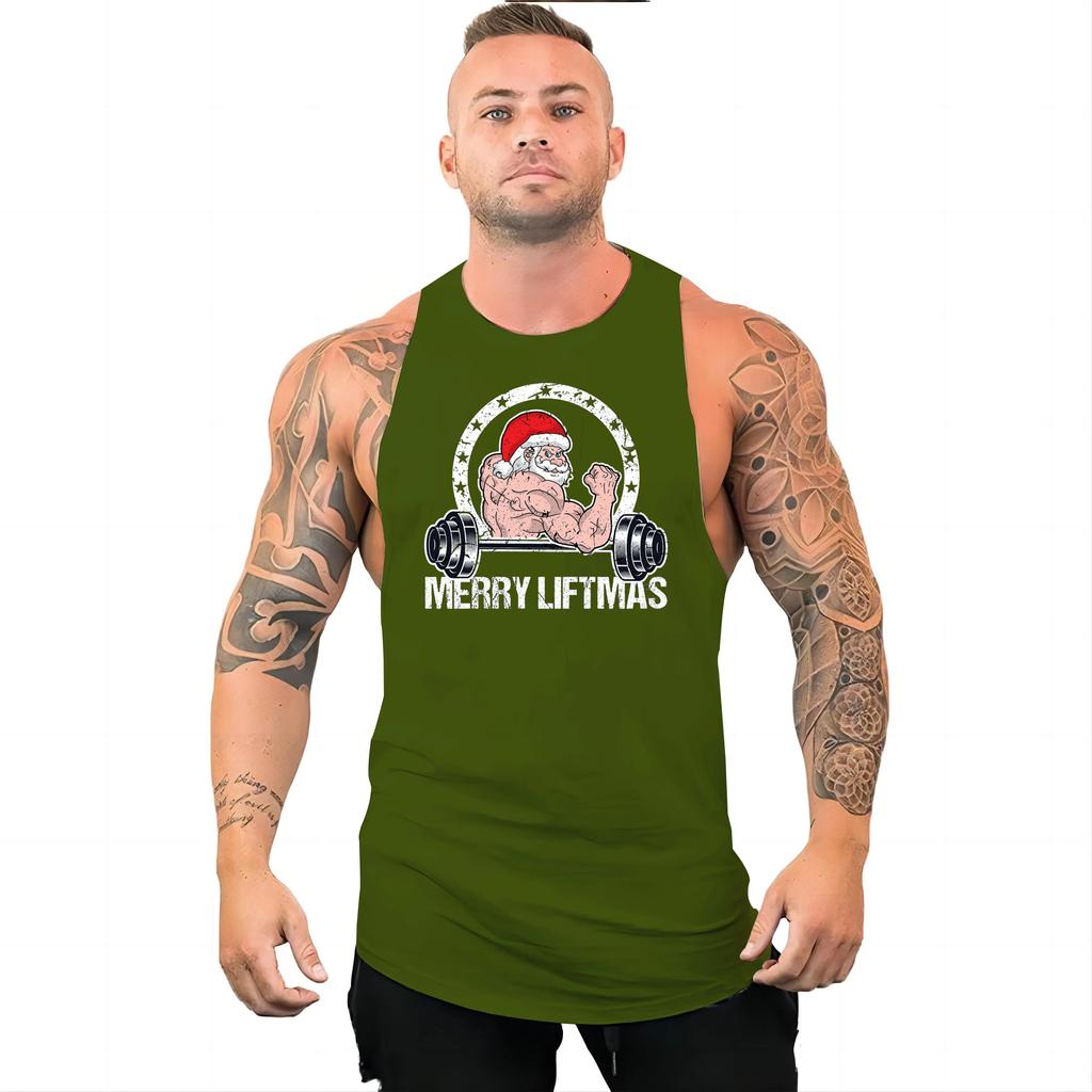 Sommer herre utendørs sport pustende vest 2D morsomt trykk flerfarget komfortabel topp Mote uformelt sportsklær for menn