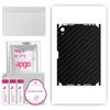 apgo Protective Skin Sticker for the Back+sides Compatible with Apple iPad Mini (2021), Full Wrap Film, Foil, Vinyl - Pattern Carbon Black