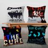 Vintage The C-Cure Rock Band Pillow Gifts Home Office Furnishings Bedroom Sofa Car Cushion Cover Case 45x45cm
