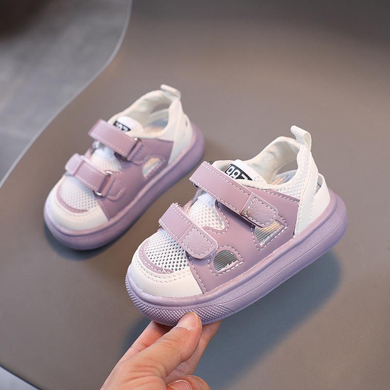 

Kids Sports Sandals Summer New Boy Hollow Board Shoes 1-4Year Old Tide Comfortable Sandals for Boy Girl Casual Shoes Kids Shoes 22