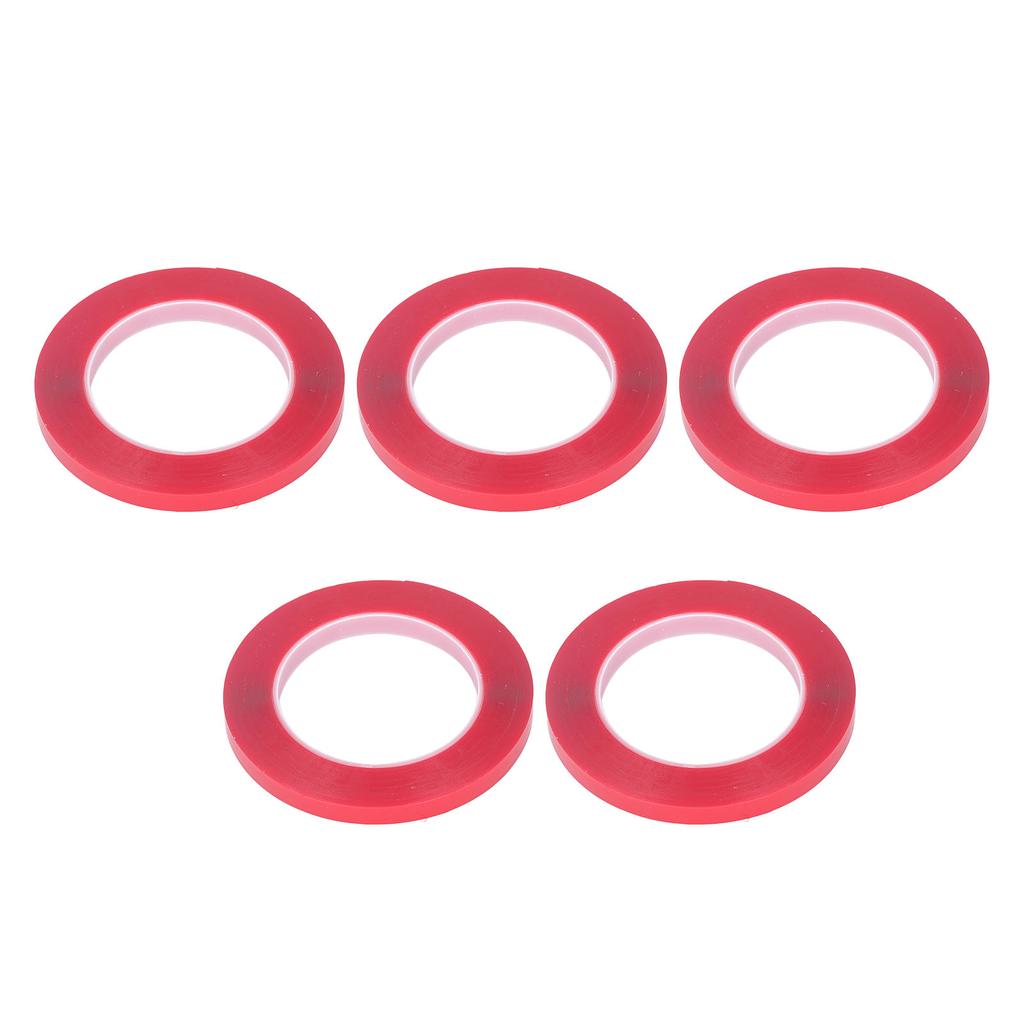 5Pcs Double Sided Adhesive Tape Transparent Acrylic High Temperature Resistant High Adhesion