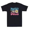Schütze das Hemd der Puppe Lustiges Schütze die Puppen Design Zitat Retro Herren T-Shirt
