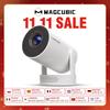 Magcubic Projetor HY300 Pro Plus 8K Dual Wifi6 290ANSI Android14 Allwinner H726 BT5.4 1280*720P Cinema em Casa HY300PRO+ Projetor