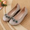 Soft-soled leather spring and autumn new leather shoes comfortable flat-soled women's shoes retro non-slip medium single shoes