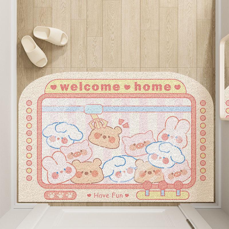 

Мультяшная дверь Входная дверь Входная уличная комната Украшение Кремовый ветер Парк развлечений Аренда дома Напольный коврик Пылезащитный коврик 40 * 60CM [crystal velvet cannot be cut]