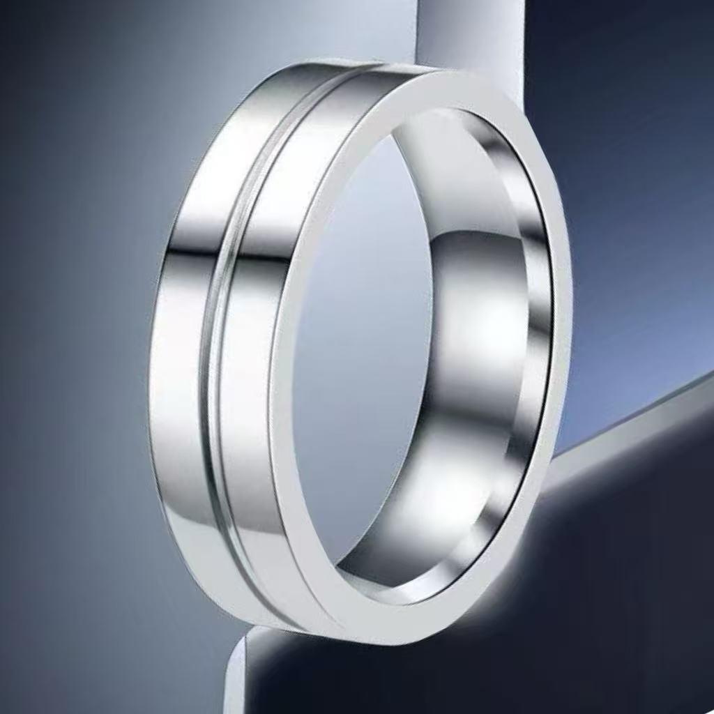 Stainless Steel Couple Rings: Colorfast, Niche Ins Style with Micro-set Diamonds, Titanium Steel Jewelry