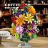 NEW Potted Plant Model MOC Bricks Set Romantic Flowers Bouquet Building Blocks Bonsai DIY Home Decoration Children Toy Girl Gift
