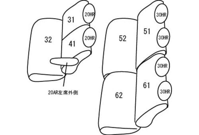 Clazzio Seat Full Hiace Wagon H29 Clazzio Camel X Covers, Set, TRH214/TRH219 (2017)/12~, Jeans, Blue, ET-1173 [19ETB1173BE]