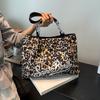 2025 Summer Fashion Leopard Print Women Handbags Female Nylon Casual Trendy Premium Texture Large Capacity Shoulder Bags